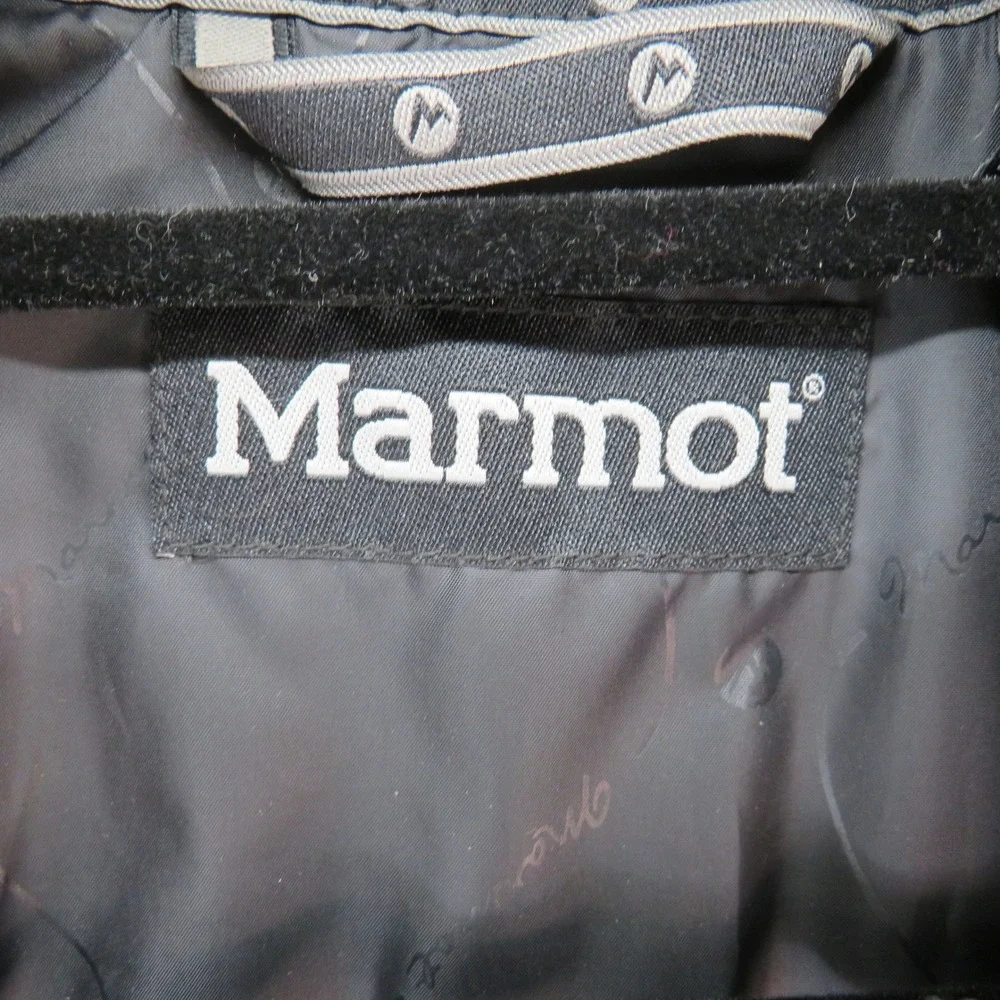 Marmot Womens Gray Quilted Faux Fur Collar Puffer Jacket A90370 Medium